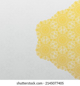 Decorative background with traditional floral ornament. Vector illustration.