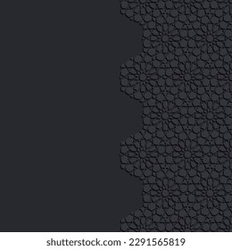 Fondo decorativo con adorno tradicional. Ilustración vectorial.
