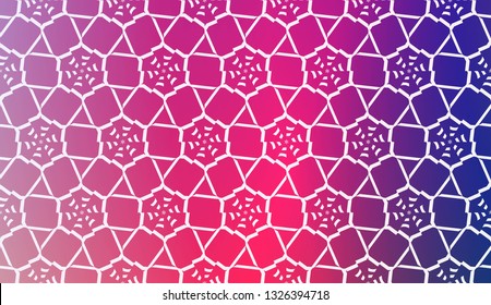Decorative Background With Triangles. Curved Lines. Vector Illustration. Abstract Blurred Gradient Background Bright Colors.. Bright Background For Poster, Banner, Flyer.