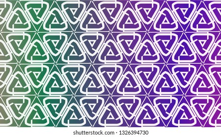 Decorative Background With Triangles. Curved Lines. Vector Illustration. Abstract Blurred Gradient Background Bright Colors.. Bright Background For Poster, Banner, Flyer.