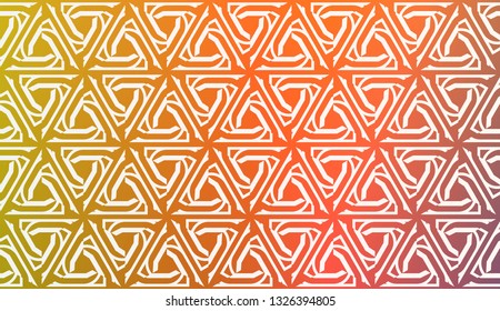 Decorative Background With Triangles. Curved Lines. Vector Illustration. Abstract Blurred Gradient Background Bright Colors.. Bright Background For Poster, Banner, Flyer.
