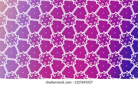 Decorative Background With Triangles. Curved Lines. Vector Illustration. Abstract Blurred Gradient Background Bright Colors.. Bright Background For Poster, Banner, Flyer.