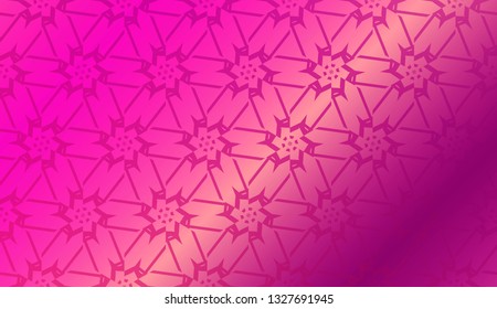 Decorative Background With Triangles. Curved Lines. Vector Illustration. Abstract Blurred Gradient Background Bright Colors.. Bright Background For Poster, Banner, Flyer.