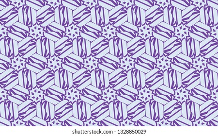 Decorative background with triangles. Curved lines. Vector illustration. Modern design for you business, project. Viole color