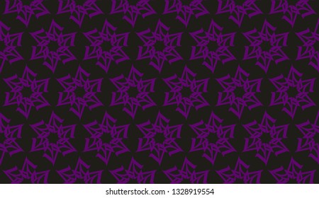Decorative background with triangles. Curved lines. Vector illustration