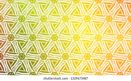 Decorative Background With Triangles. Curved Lines. Vector Illustration. Abstract Blurred Gradient Background Bright Colors.. Bright Background For Poster, Banner, Flyer.