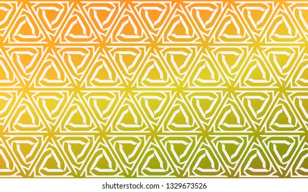 Decorative Background With Triangles. Curved Lines. Vector Illustration. Abstract Blurred Gradient Background Bright Colors.. Bright Background For Poster, Banner, Flyer.