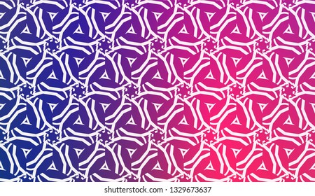 Decorative Background With Triangles. Curved Lines. Vector Illustration. Abstract Blurred Gradient Background Bright Colors.. Bright Background For Poster, Banner, Flyer.