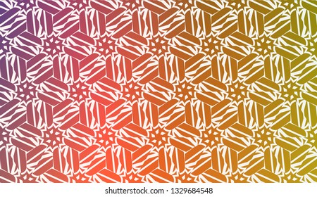 Decorative Background With Triangles. Curved Lines. Vector Illustration. Abstract Blurred Gradient Background Bright Colors.. Bright Background For Poster, Banner, Flyer.
