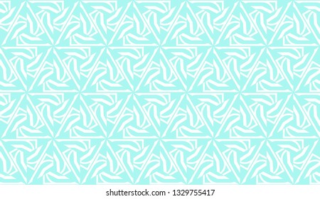 Decorative background with triangles. Curved lines. Vector illustration. Blue light shade. Bright background for poster, banner, flyer