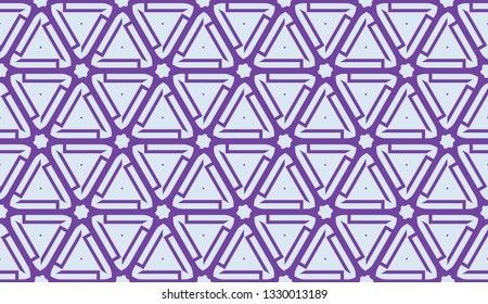 Decorative background with triangles. Curved lines. Vector illustration. Modern design for you business, project. Viole color