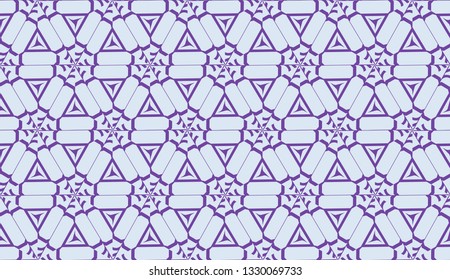 Decorative background with triangles. Curved lines. Vector illustration. Modern design for you business, project. Viole color