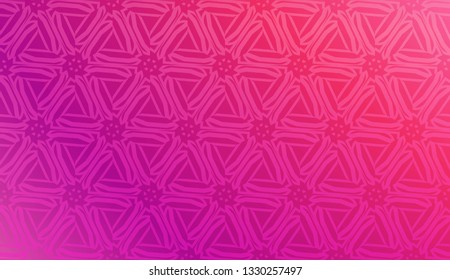 Decorative Background With Triangles. Curved Lines. Vector Illustration. Abstract Blurred Gradient Background Bright Colors.. Bright Background For Poster, Banner, Flyer.
