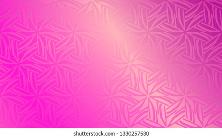 Decorative Background With Triangles. Curved Lines. Vector Illustration. Abstract Blurred Gradient Background Bright Colors.. Bright Background For Poster, Banner, Flyer.