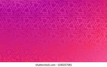Decorative Background With Triangles. Curved Lines. Vector Illustration. Abstract Blurred Gradient Background Bright Colors.. Bright Background For Poster, Banner, Flyer.