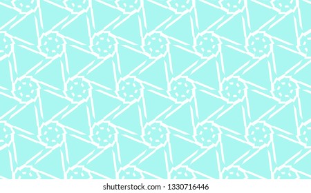 Decorative background with triangles. Curved lines. Vector illustration. Blue light shade. Bright background for poster, banner, flyer