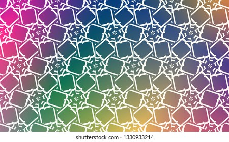 Decorative Background With Triangles. Curved Lines. Vector Illustration. Abstract Blurred Gradient Background Bright Colors.. Bright Background For Poster, Banner, Flyer.