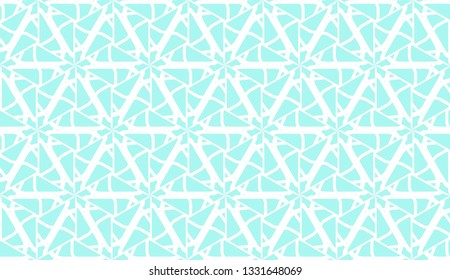 Decorative background with triangles. Curved lines. Vector illustration. Blue light shade. Bright background for poster, banner, flyer