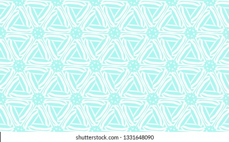 Decorative background with triangles. Curved lines. Vector illustration. Blue light shade. Bright background for poster, banner, flyer