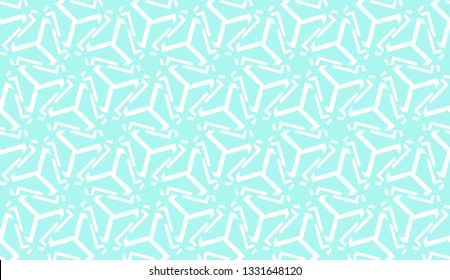 Decorative background with triangles. Curved lines. Vector illustration. Blue light shade. Bright background for poster, banner, flyer