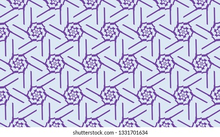 Decorative background with triangles. Curved lines. Vector illustration. Modern design for you business, project. Viole color