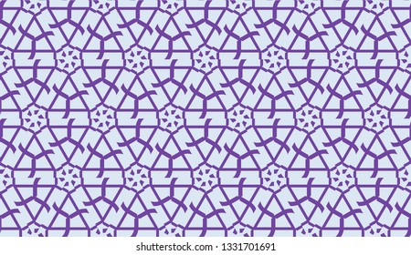 Decorative background with triangles. Curved lines. Vector illustration. Modern design for you business, project. Viole color