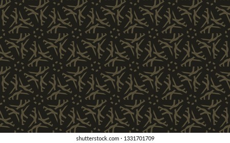 Decorative background with triangles. Curved lines. Vector illustration