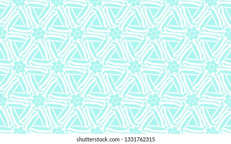 Decorative background with triangles. Curved lines. Vector illustration. Blue light shade. Bright background for poster, banner, flyer
