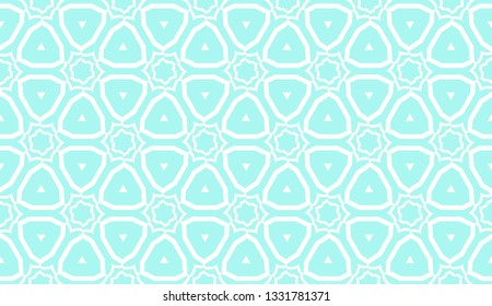 Decorative background with triangles. Curved lines. Vector illustration. Blue light shade. Bright background for poster, banner, flyer