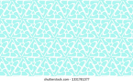 Decorative background with triangles. Curved lines. Vector illustration. Blue light shade. Bright background for poster, banner, flyer