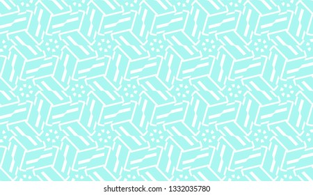 Decorative background with triangles. Curved lines. Vector illustration. Blue light shade. Bright background for poster, banner, flyer