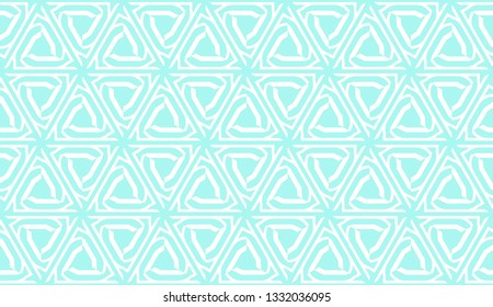 Decorative background with triangles. Curved lines. Vector illustration. Blue light shade. Bright background for poster, banner, flyer