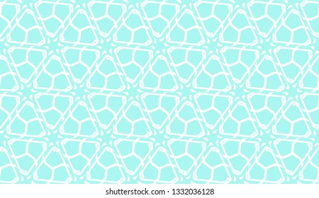Decorative background with triangles. Curved lines. Vector illustration. Blue light shade. Bright background for poster, banner, flyer