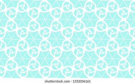 Decorative background with triangles. Curved lines. Vector illustration. Blue light shade. Bright background for poster, banner, flyer