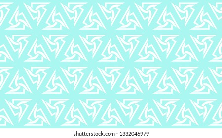 Decorative background with triangles. Curved lines. Vector illustration. Blue light shade. Bright background for poster, banner, flyer