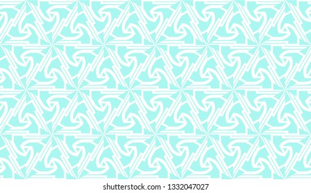 Decorative background with triangles. Curved lines. Vector illustration. Blue light shade. Bright background for poster, banner, flyer