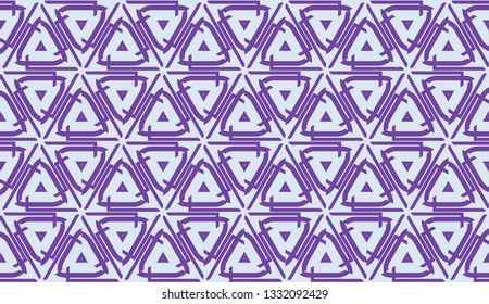 Decorative background with triangles. Curved lines. Vector illustration. Modern design for you business, project. Viole color