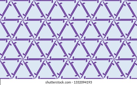 Decorative background with triangles. Curved lines. Vector illustration. Modern design for you business, project. Viole color