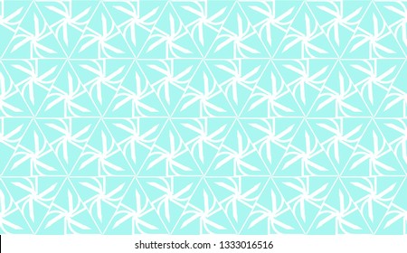 Decorative background with triangles. Curved lines. Vector illustration. Blue light shade. Bright background for poster, banner, flyer