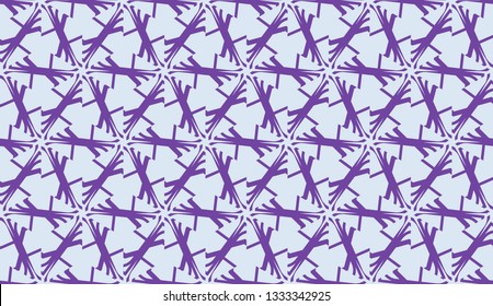 Decorative background with triangles. Curved lines. Vector illustration. Modern design for you business, project. Viole color