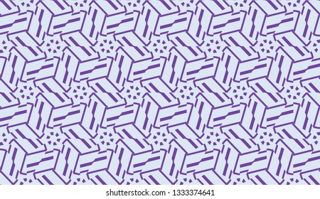 Decorative background with triangles. Curved lines. Vector illustration. Modern design for you business, project. Viole color