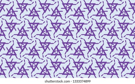 Decorative background with triangles. Curved lines. Vector illustration. Modern design for you business, project. Viole color
