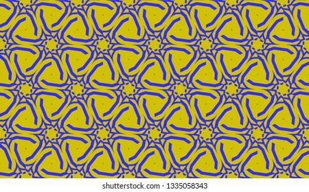 Decorative background with triangles. Curved lines. Vector illustration