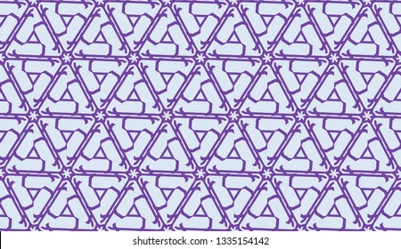 Decorative background with triangles. Curved lines. Vector illustration. Modern design for you business, project. Viole color