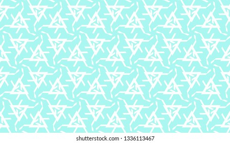 Decorative background with triangles. Curved lines. Vector illustration. Blue light shade. Bright background for poster, banner, flyer