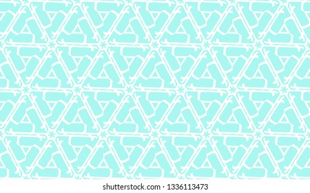Decorative background with triangles. Curved lines. Vector illustration. Blue light shade. Bright background for poster, banner, flyer