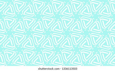 Decorative background with triangles. Curved lines. Vector illustration. Blue light shade. Bright background for poster, banner, flyer