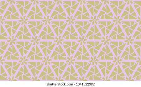 Decorative background with triangles. Curved lines. Vector illustration. Bright background for poster, banner, flyer.