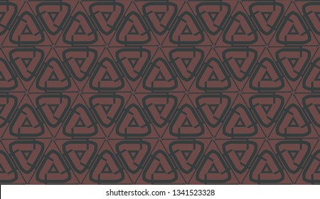 Decorative background with triangles. Curved lines. Vector illustration. Bright background for poster, banner, flyer.
