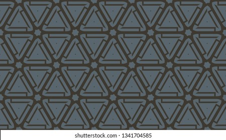 Decorative background with triangles. Curved lines. Vector illustration. Bright background for poster, banner, flyer.